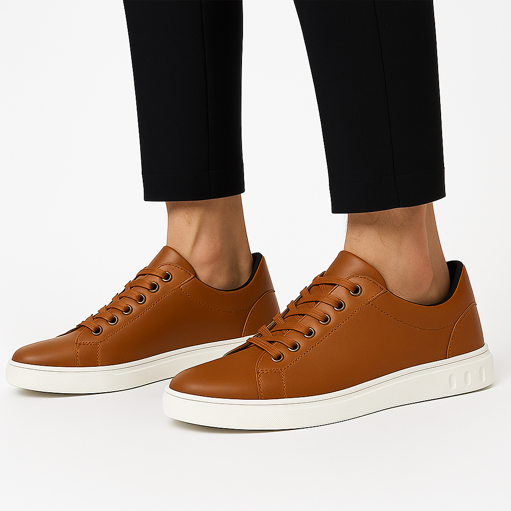 Giviny | Trendy Leather Sneakers