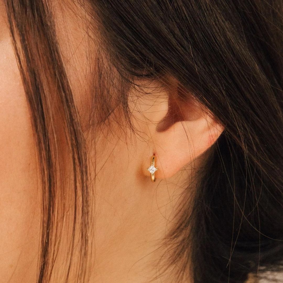 Leezy | Hoops Zircon Earrings GIVINY