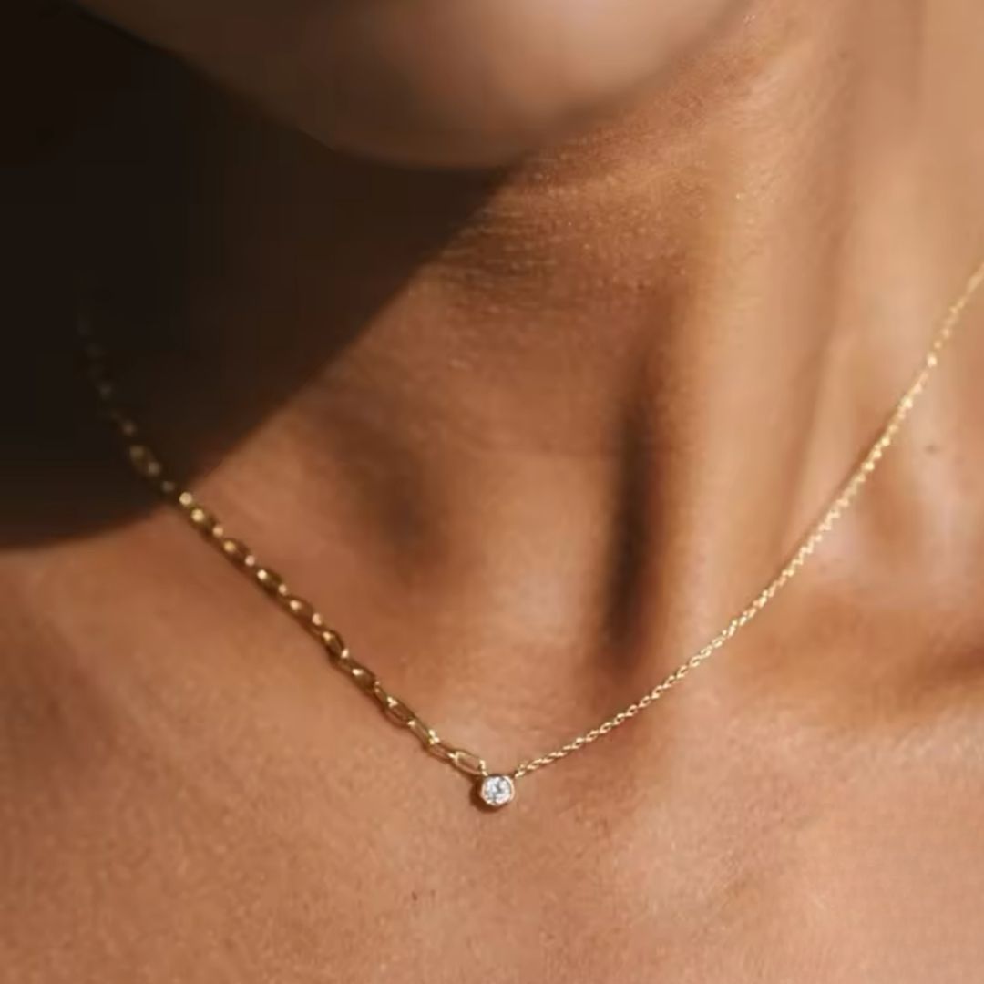 Liora | Asymmetrical Chain Necklace GIVINY