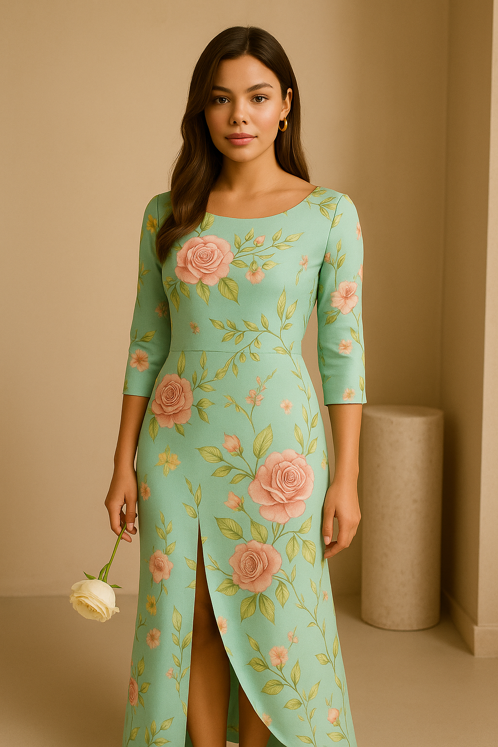 Mara Floral Cotton Summer Dress Summer Dress GIVINY