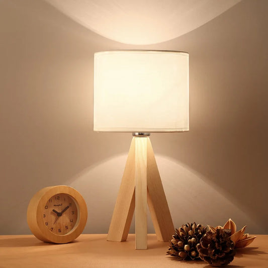 WoodEssence Modern Wooden Table Lamp