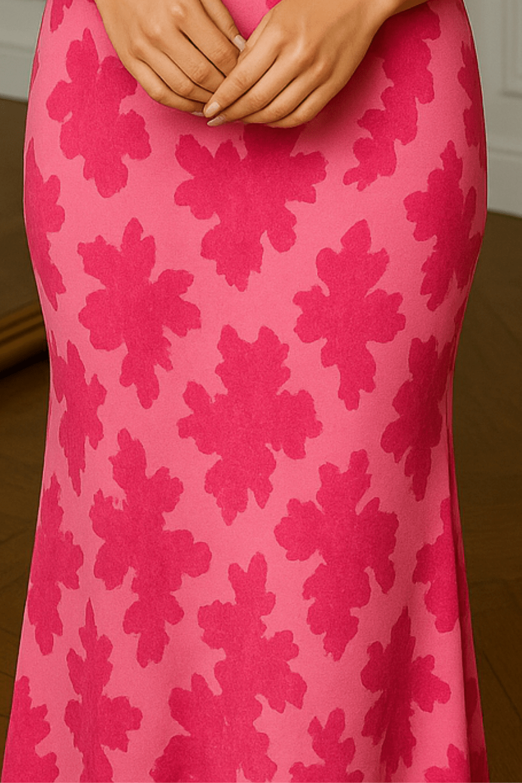 Rosa Floral Fitted Maxi Dress Maxi Dress GIVINY