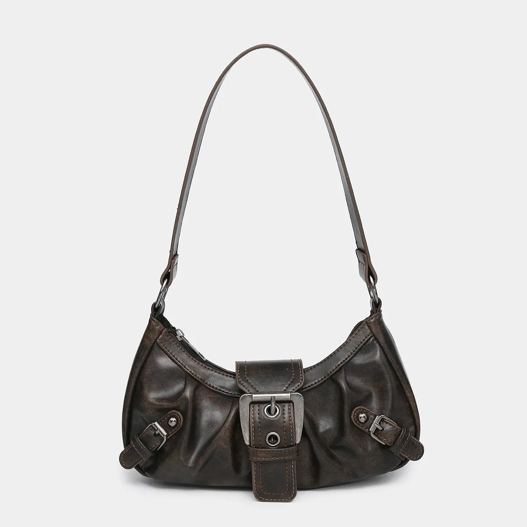 Rogue Vintage Saddle Bag | Y2K Rivet Shoulder Bag