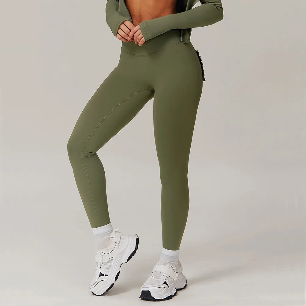 SculptFit Leggings | High-Waist Scrunch & Pocket