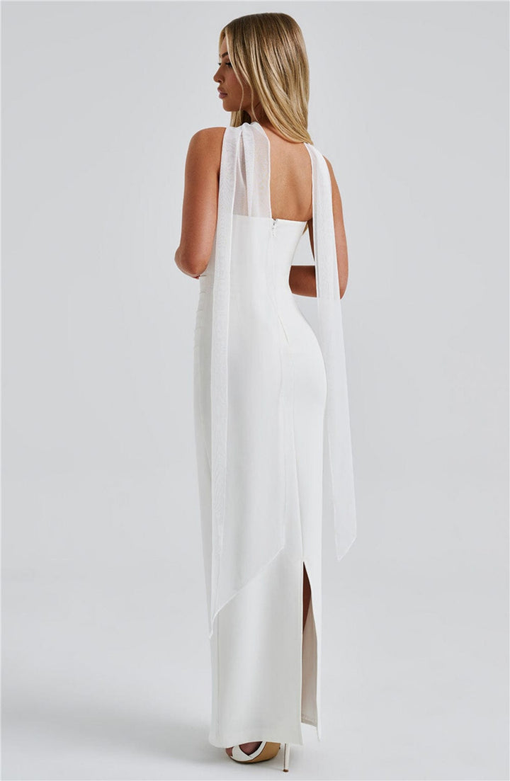 Seraphina Strapless Maxi Dress | Elegant Backless Bodycon Gown