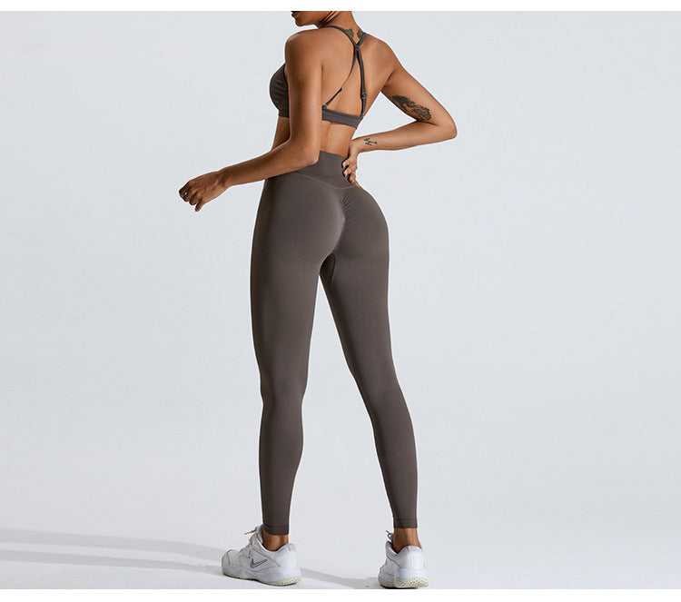 Sweltering Seamless Yoga Set | Breathable Sports Bra & High-Waist Leggings