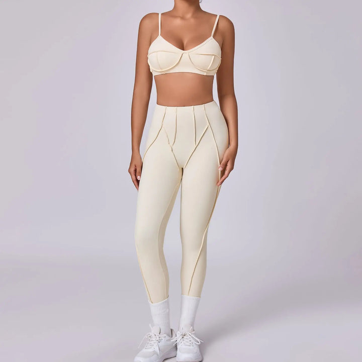 VitalFit Seamless Yoga Set | High-Waist Leggings & Backless Sports Bra