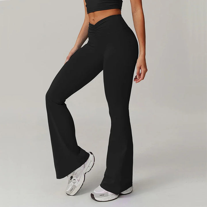 FlexiFlare Wide-Leg Pants | High-Waist & Stretch Fit