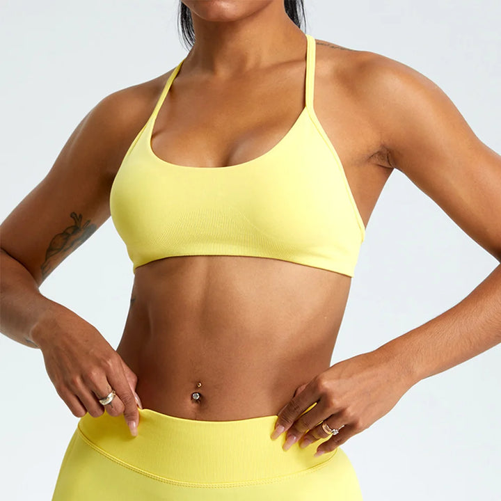 Sweltering High-Support Workout Bra | Push-Up Yoga Bra & Gym Crop Top