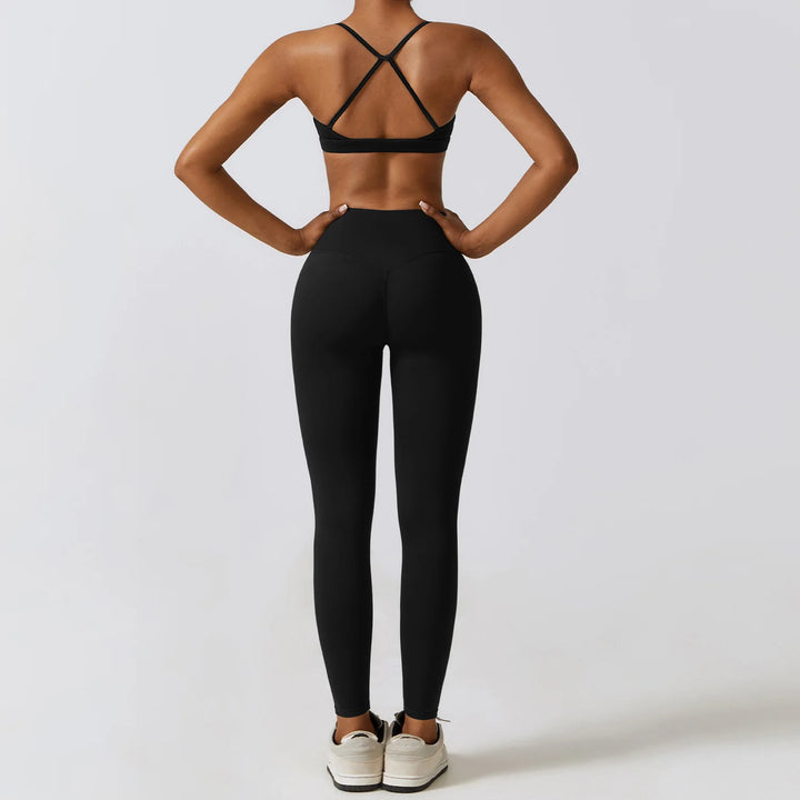 FlexActive 2/3-Piece Workout Set | High-Waist Leggings & Stretch Sports Bra