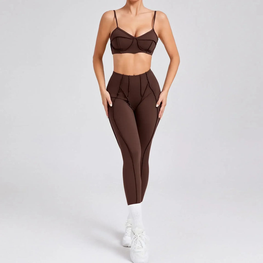 VitalFit Seamless Yoga Set | High-Waist Leggings & Backless Sports Bra