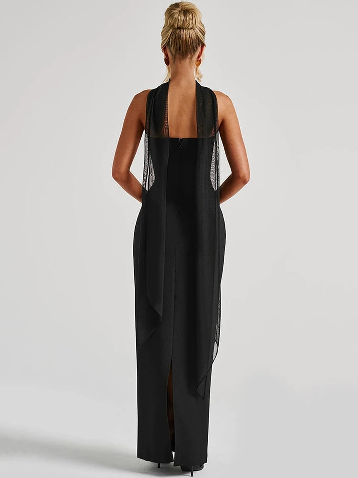 Seraphina Strapless Maxi Dress | Elegant Backless Bodycon Gown