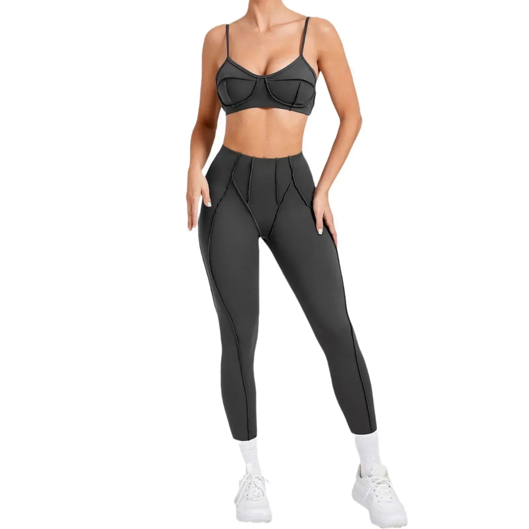 VitalFit Seamless Yoga Set | High-Waist Leggings & Backless Sports Bra