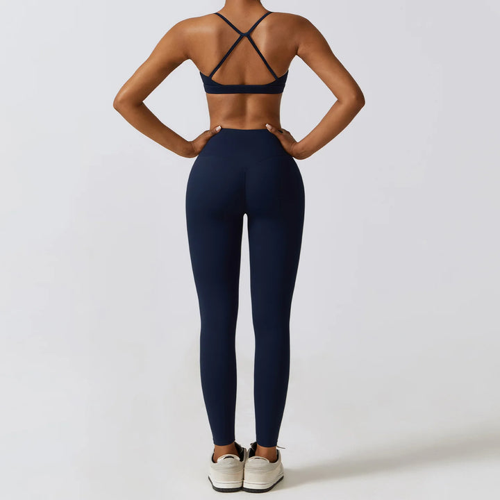 FlexActive 2/3-Piece Workout Set | High-Waist Leggings & Stretch Sports Bra