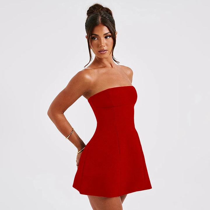 Livia Off-Shoulder Mini Dress | Sleek A-Line Summer Dress