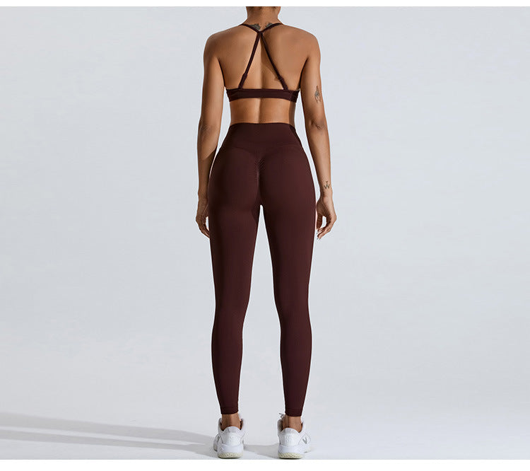 Sweltering Seamless Yoga Set | Breathable Sports Bra & High-Waist Leggings