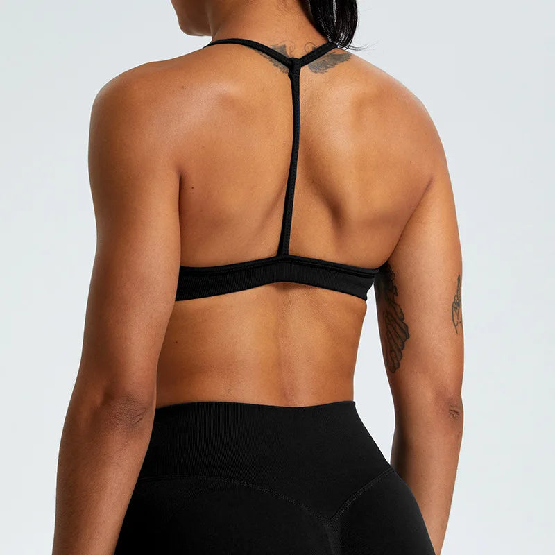 Sweltering High-Support Workout Bra | Push-Up Yoga Bra & Gym Crop Top