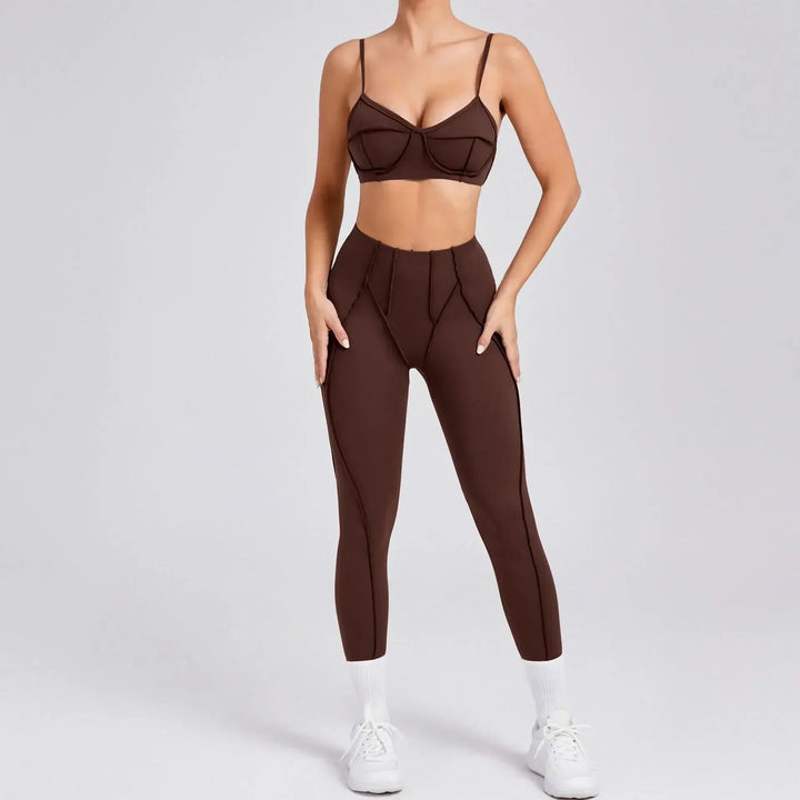 VitalFit Seamless Yoga Set | High-Waist Leggings & Backless Sports Bra