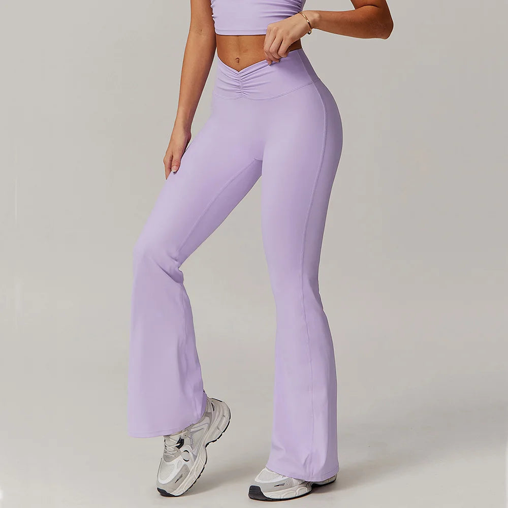 FlexiFlare Wide-Leg Pants | High-Waist & Stretch Fit