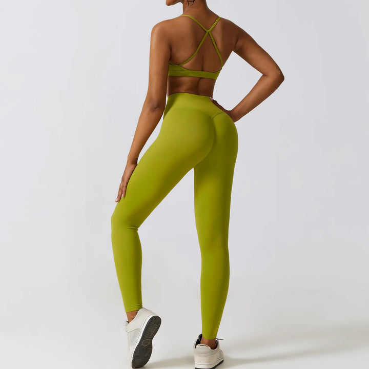 FlexActive 2/3-Piece Workout Set | High-Waist Leggings & Stretch Sports Bra