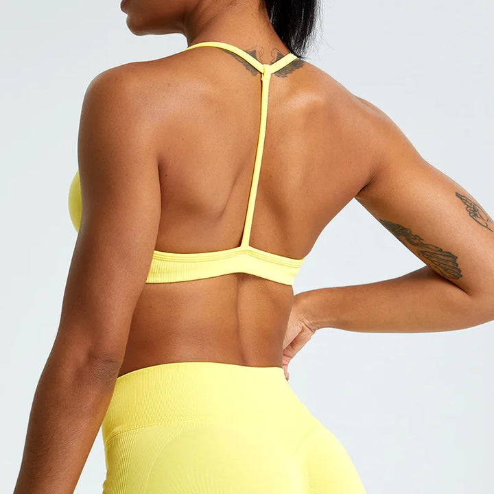 Sweltering High-Support Workout Bra | Push-Up Yoga Bra & Gym Crop Top