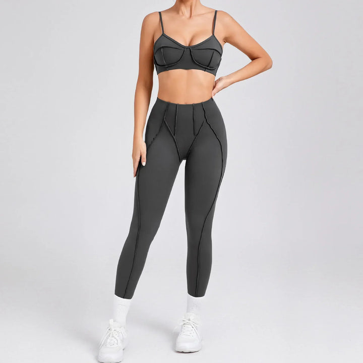 VitalFit Seamless Yoga Set | High-Waist Leggings & Backless Sports Bra