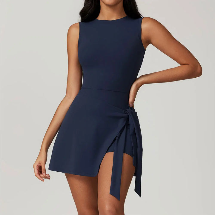 SculptMove Tennis Romper | Backless One-Piece