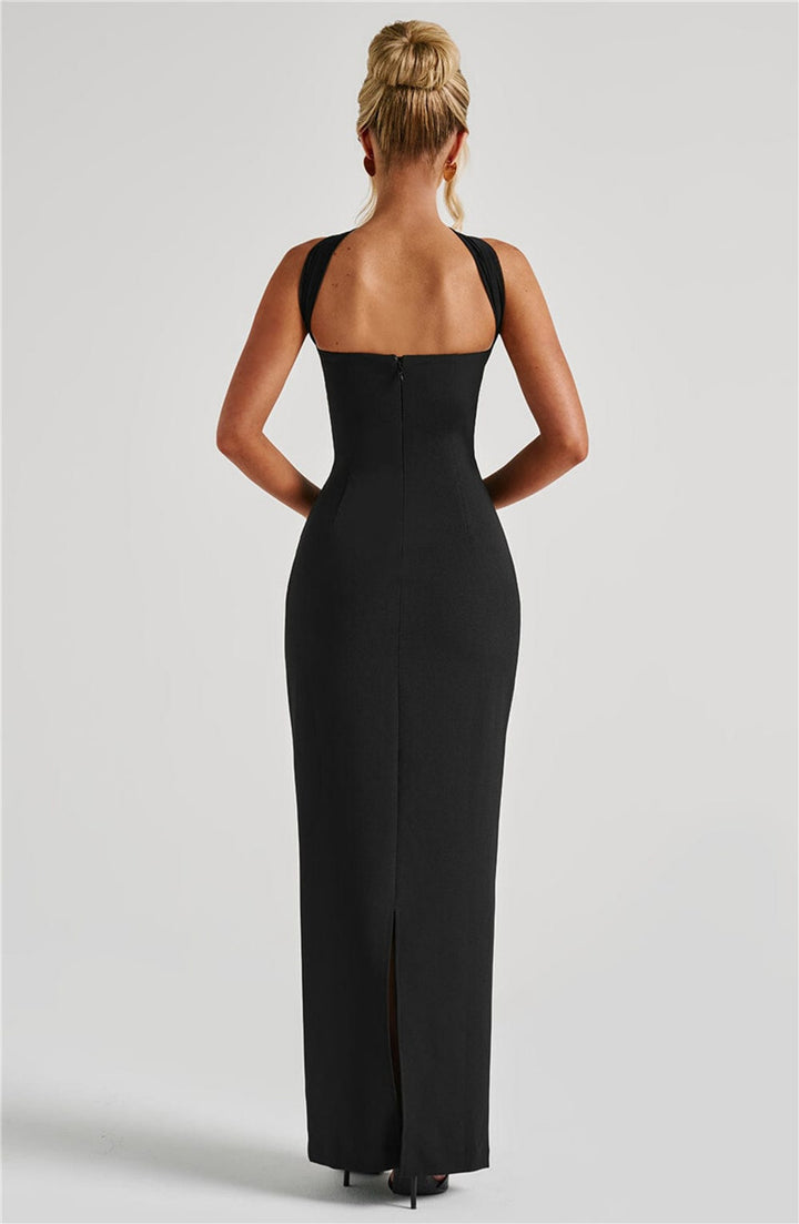 Seraphina Strapless Maxi Dress | Elegant Backless Bodycon Gown