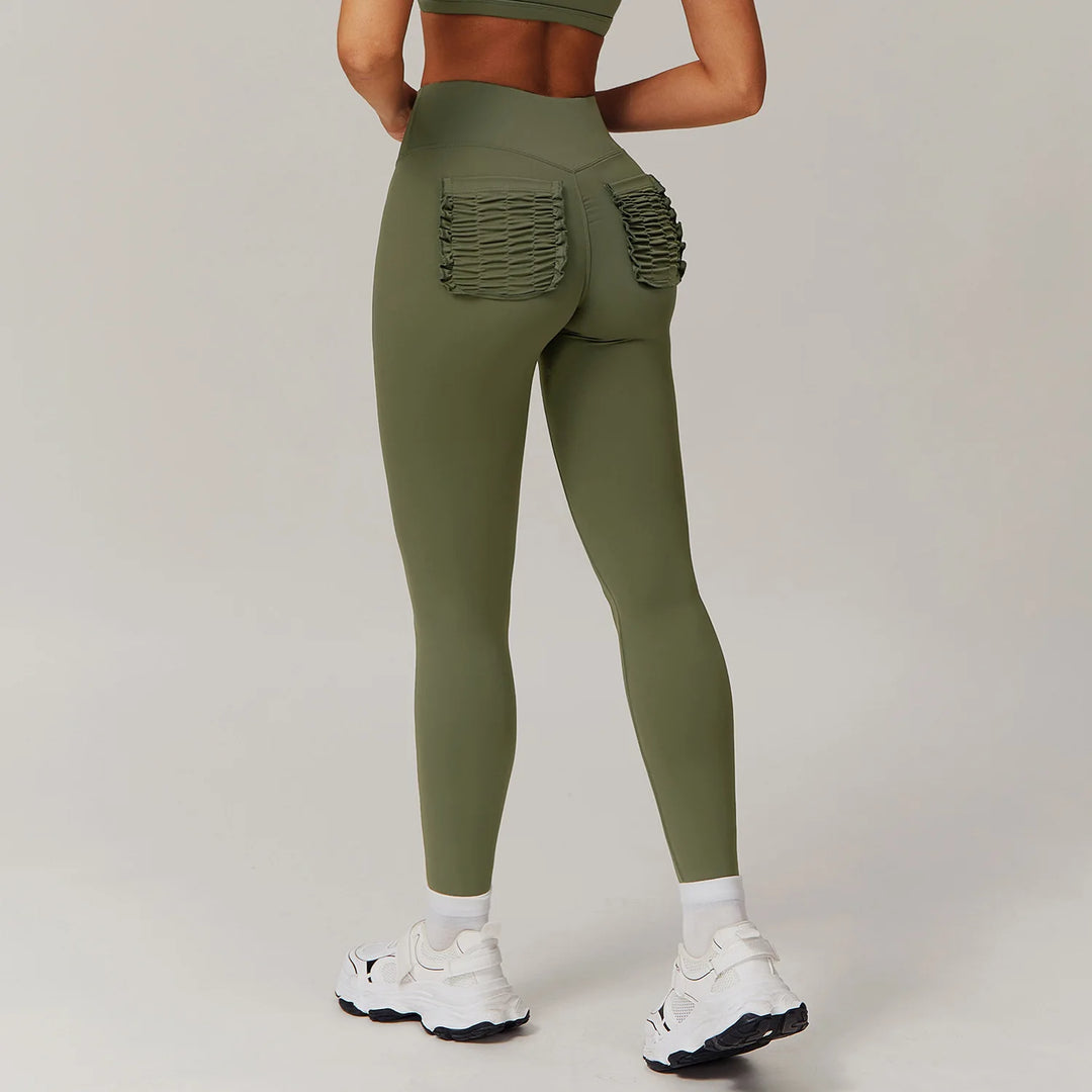 SculptFit Leggings | High-Waist Scrunch & Pocket