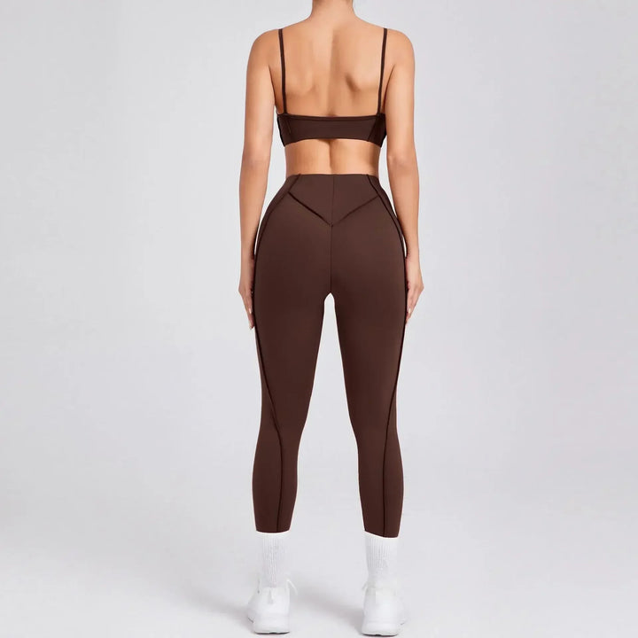 VitalFit Seamless Yoga Set | High-Waist Leggings & Backless Sports Bra