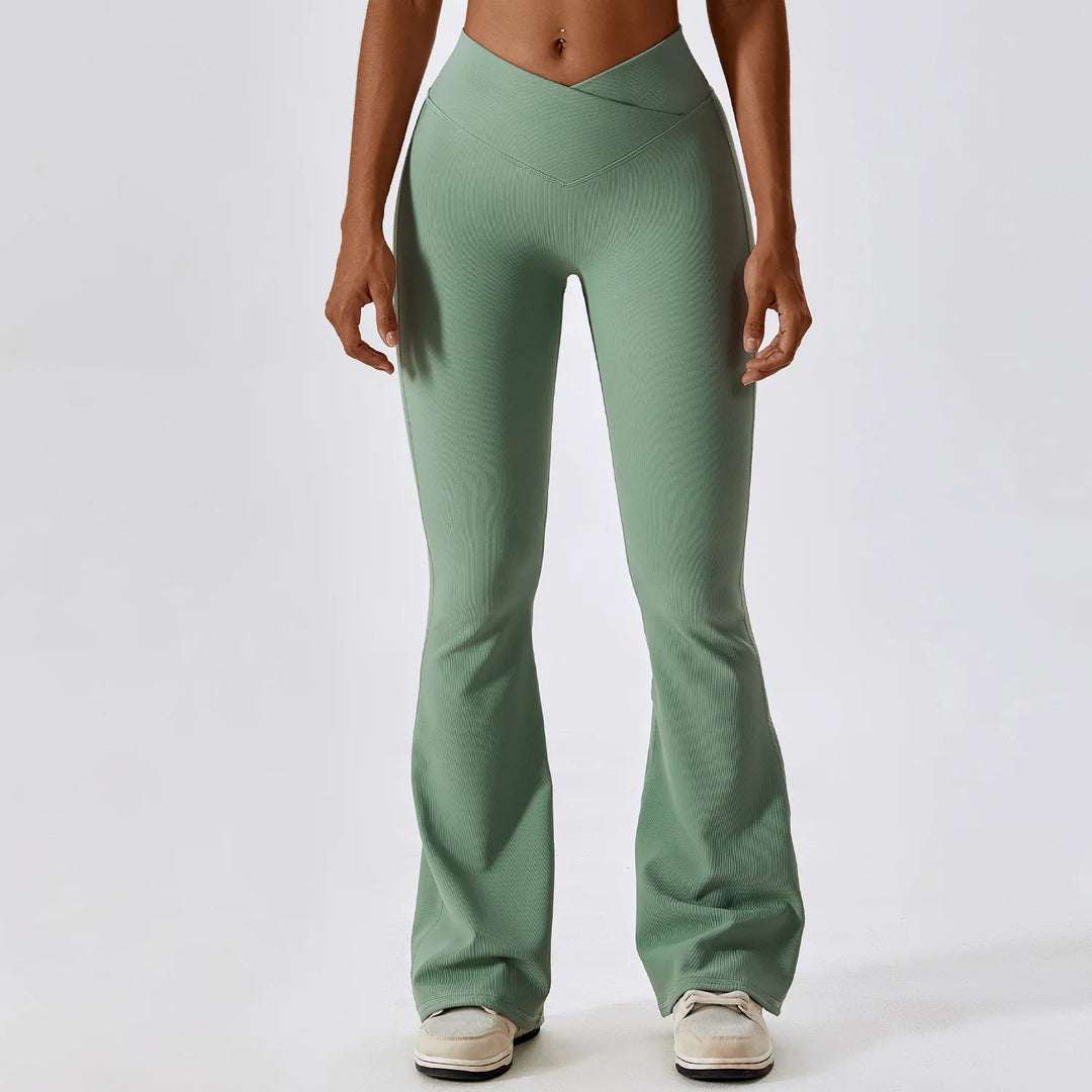 SculptFlow Flared Leggings | High-Waist & Wide-Leg Fit