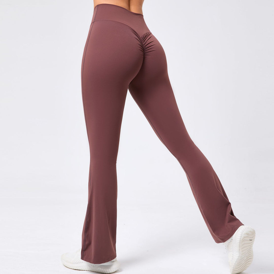 KALIE Flare Leggings – Scrunch Butt & Criss-Cross Waistband