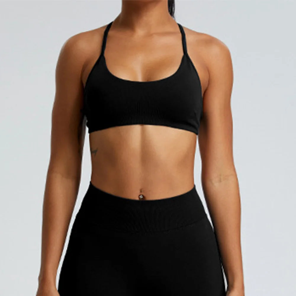 Sweltering High-Support Workout Bra | Push-Up Yoga Bra & Gym Crop Top