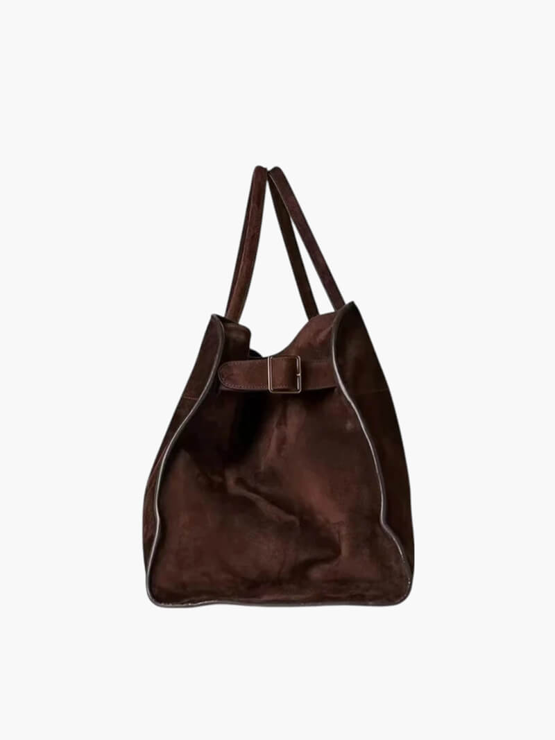 Solea Suede Tote | Chic & Spacious Vegan Leather Bag