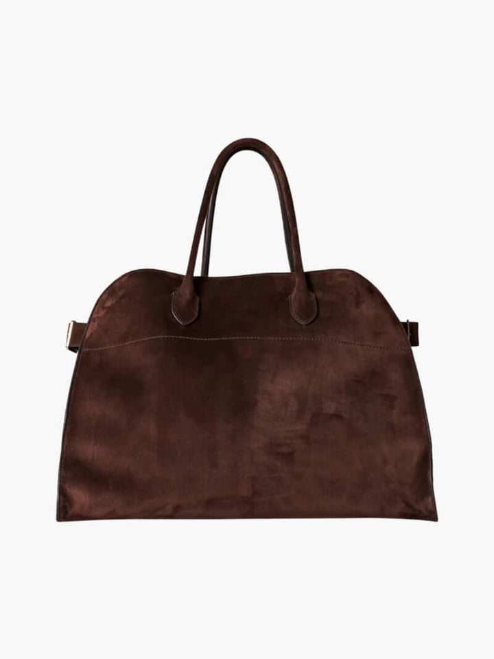 Solea Suede Tote | Chic & Spacious Vegan Leather Bag