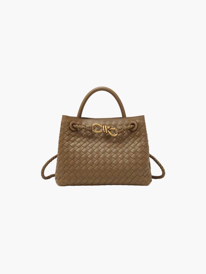 Elora Woven Tote | Stylish & Spacious Vegan Leather Bag