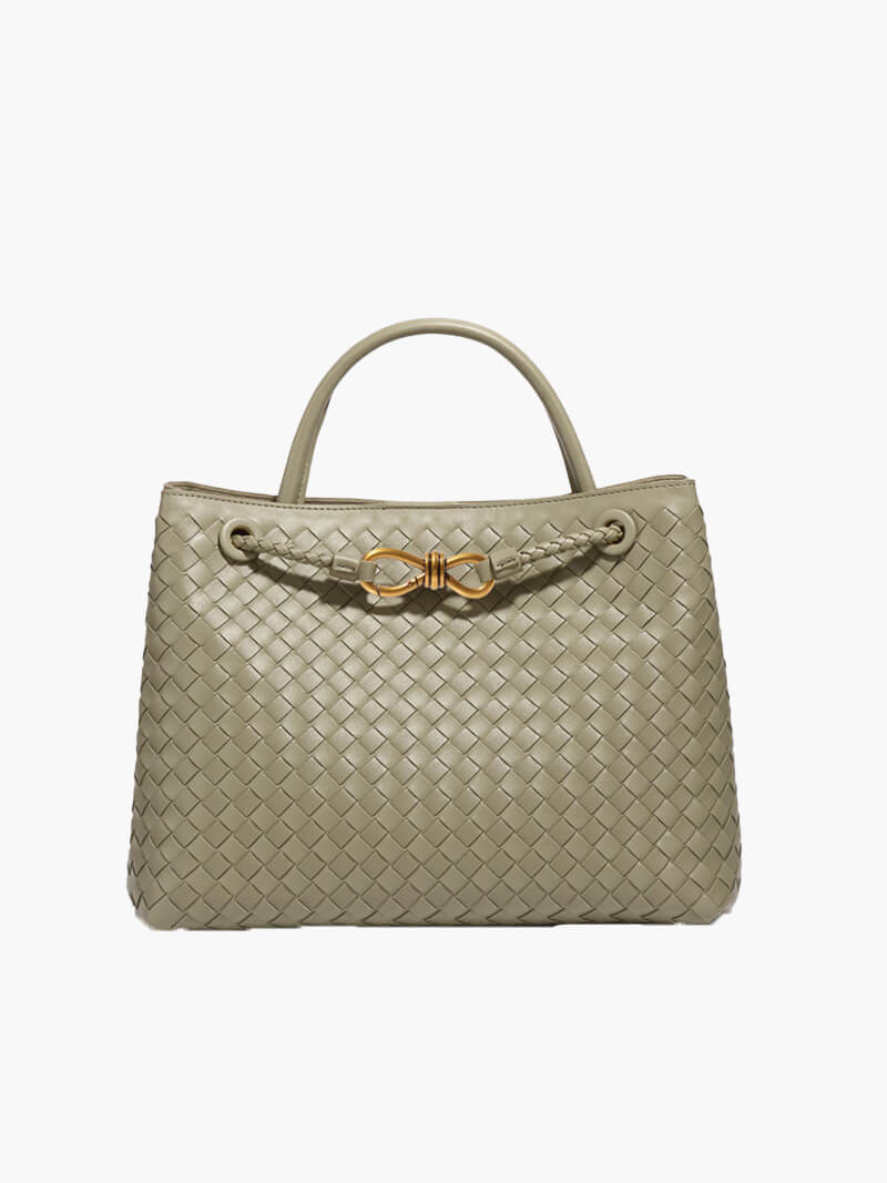 Elora Woven Tote | Stylish & Spacious Vegan Leather Bag