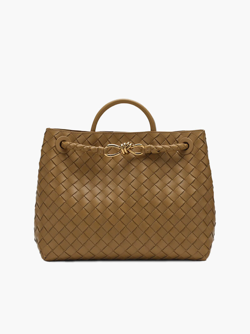 Elora Woven Tote | Stylish & Spacious Vegan Leather Bag