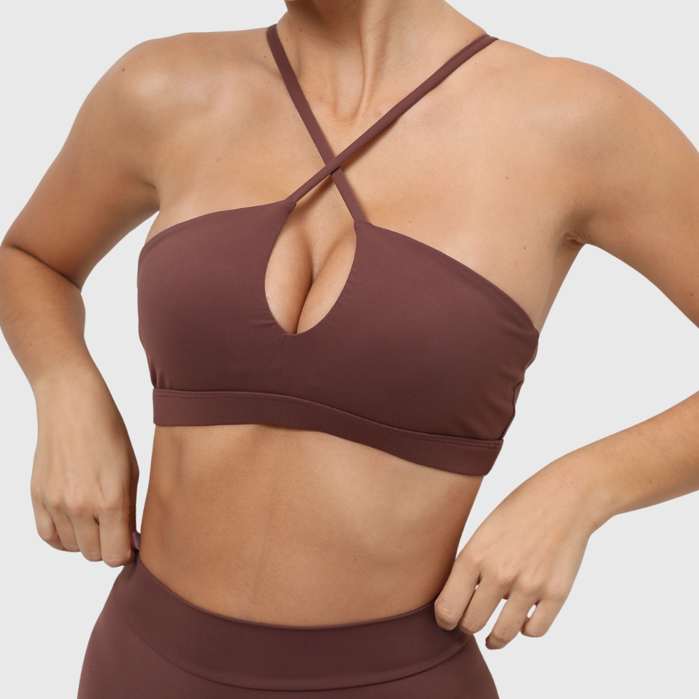 FitCurve Push-Up Sports Bra | Sexy Backless Design for Yoga & Running