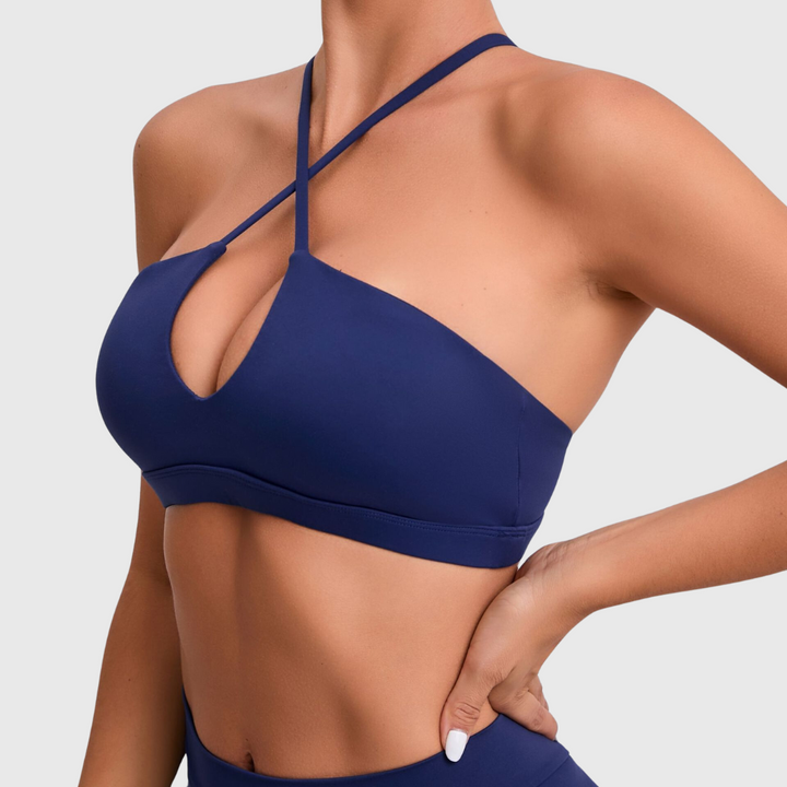 FitCurve Push-Up Sports Bra | Sexy Backless Design for Yoga & Running