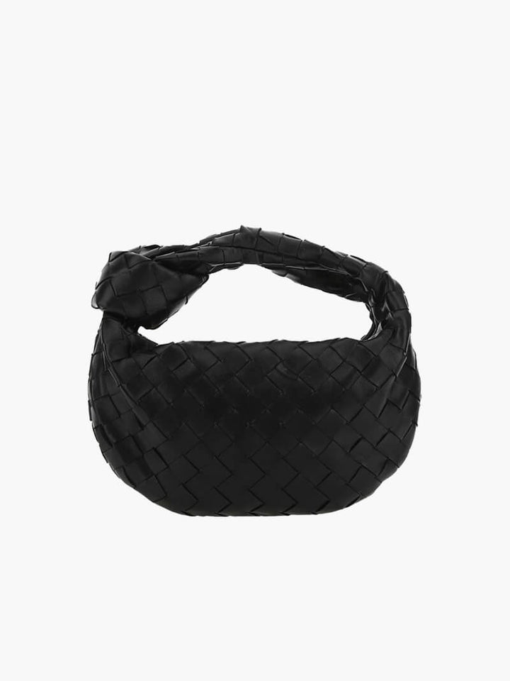 Vega Woven Satchel | Elegant Vegan Leather Handbag