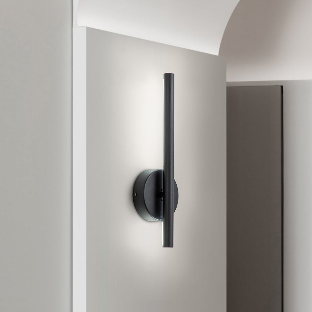 Black LED Armed Wall Sconce