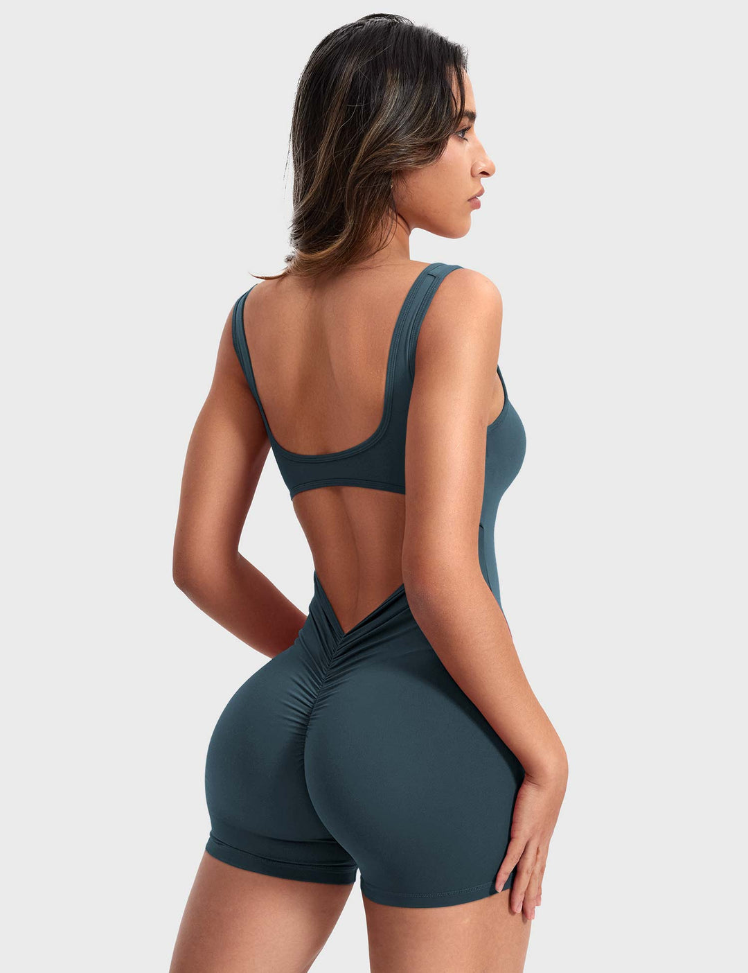 Velvetina V-Back Romper | Stylish & Comfortable All-Day Fit