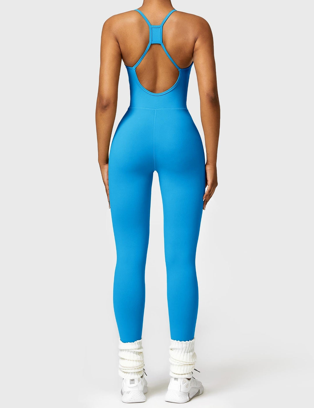 SculptFit Jumpsuit | Criss-Cross Backless & Waist Sculpting