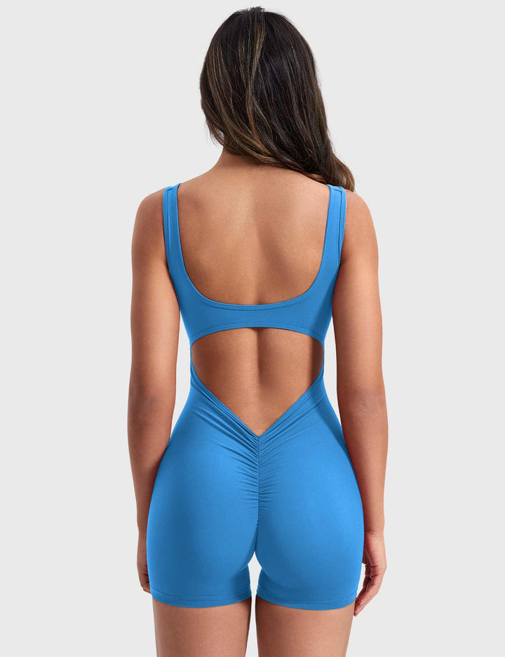 Velvetina V-Back Romper | Stylish & Comfortable All-Day Fit