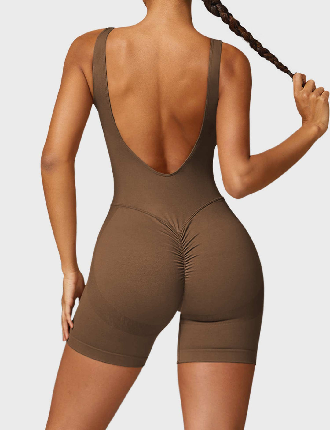 Swanky Romper | Ruched Design & Compression Waistband for Flattering Fit