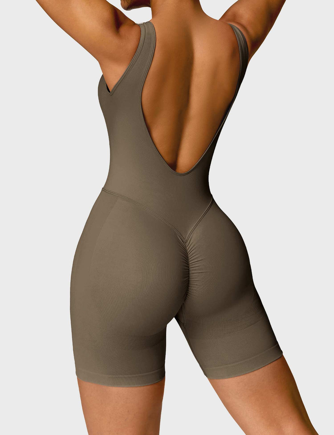 Swanky Romper | Ruched Design & Compression Waistband for Flattering Fit