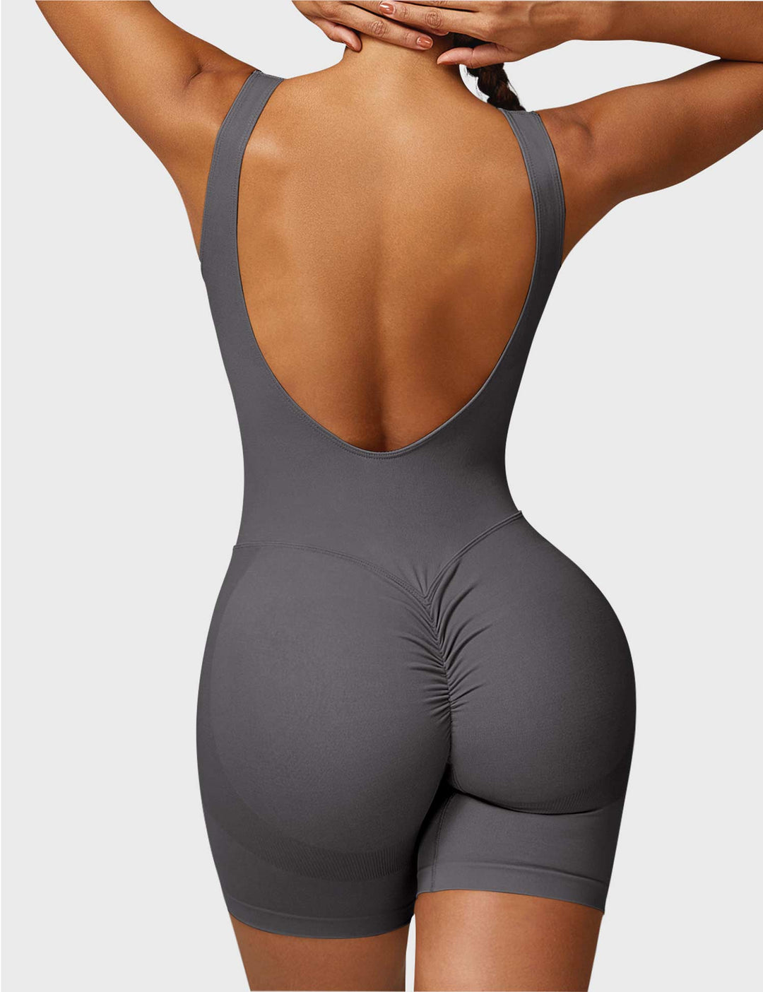 Swanky Romper | Ruched Design & Compression Waistband for Flattering Fit