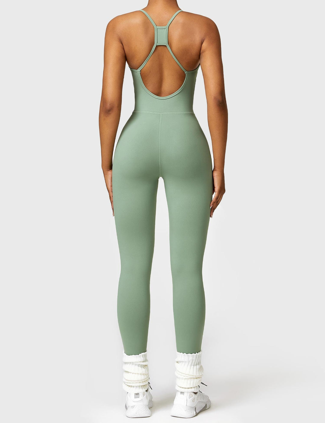 SculptFit Jumpsuit | Criss-Cross Backless & Waist Sculpting