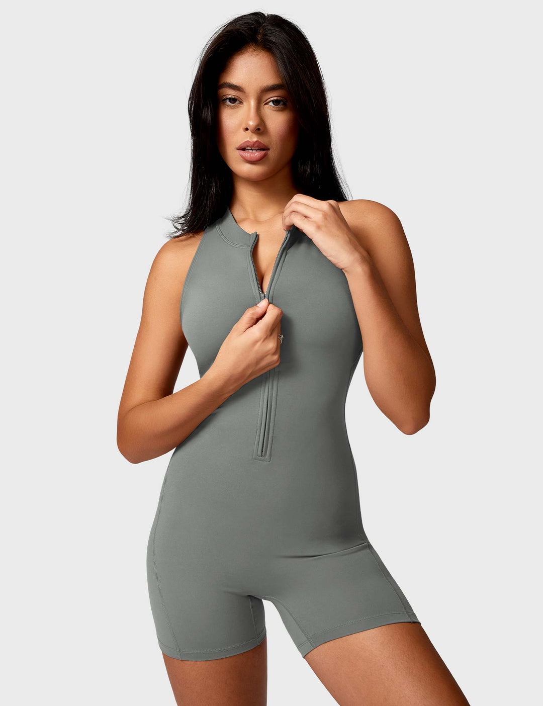 Emma Romper | Elegant Open-Back Design with Curved Seams